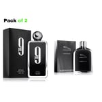 Afnan 9 PM Eau de Parfum for Men - 100ml & Jaguar Classic Black 100ML (2 PACK)