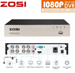 ZOSI 8CH 1080p DVR Digital Video Recorder for CCTV Security Camera System H.265+