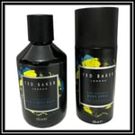 Ted Baker London Dark Mahogany For Men Body Spray 150ml Hair & Body Wash 250ml