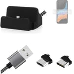 Docking Station for Samsung Galaxy XCover6 Pro + USB-Typ C und Micro-USB Connect