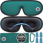 100% Blackout Eye Mask for Sleeping - Breathable 3D Sleep Masks for Men Women