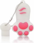 Clé Usb 3.0 Flash Drive Cartoon Cat Paw Pen Drive Haute Vitesse Capacité Réelle 64 Go Télécharger Storage Usb Stick Pendrive