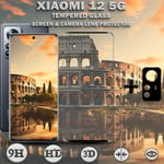 1-Pack XIAOMI 12 5G Skärmskydd & 1-Pack linsskydd - Härdat Glas 9H - Topp kvalitet 3D