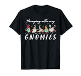 Hanging With My Gnomies Christmas Gnome Friends Family Group T-Shirt