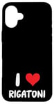 Coque pour iPhone 16 Plus I Love Rigatoni - Pâtes Cuisine Italienne Cook Chef Cooking