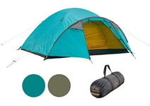 Grand Canyon TOPEKA 4 - Dome tent for 4 people | ultra-light, waterproof, small pack size | tent for trekking, camping, outdoor | Blue Grass