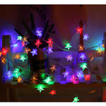 Julgransbelysning med blinkande lampor, stjärnhimmel LED-blinkande ljus Color 3M20led-Battery