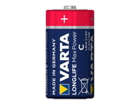 Varta Longlife Max Power - Batteri 2 X C - Alkaliskt