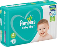 Pampers Baby Dry Nappies Size 4, 44 Nappies, 9-14kg