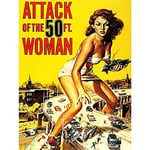 Wee Blue Coo MOVIE FILM ATTACK FIFTY FOOT WOMAN SCI FI GIANTESS USA ART POSTER PRINT 18x24 INCH LV2164