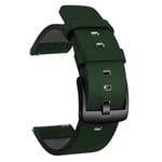 20Mm 22Mm Klockorm Snabb Release Läderrem För Samsung Galaxy Watch 3 Active2 40 44Mm Huwei Klocka G 2 Watchband 18 24Mm Green Black 20mm