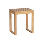 Tabouret multifonction Bambusa WENKO, Utilisation polyvalente, Support rangement, Tabouret pour coiffeuse, Table d'appoint, Bambou FSC®, 40x30x46cm,