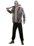 Smiffys Friday the 13th Jason Voorhees Costume for Adults, Jacket with Inserted Top and Hockey Mask, Officially Licensed, Perfect for Groups, Students, Stag and Hen Nights, and Halloween Parties