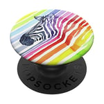 Zebra Pop mount Socket Watercolor African Horse Wild Animal PopSockets Swappable PopGrip