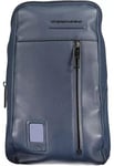 Piquadro Mens Blue Leather Shoulder Bag - One Size