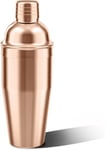 Cocktail Shaker, Martini Shaker, Elintarvikelaatuinen ruostumattomasta teräksestä valmistettu Martini-sekoitin, Juomasekoitin (Rose Gold)