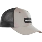 Salomon Trucker Casquette incurvée unisexe, Trail Running, Randonnée, Marche Velo,Style audacieux, Polyvalence, Respirabilité et confort, Gris, M/L