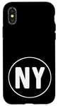 Coque pour iPhone X/XS New York NY - Ville natale - Vacances Voyage en ville