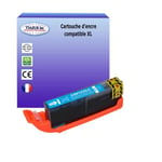 T3AZUR Cartouche compatible avec Canon CLI581 XL Cyan pour Canon Pixma TS6151, TS6200, TS 6240, TS6241, TS6250, TS6251