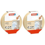 tesa Masking Tape Curves - Curved tape with extra strong crepe for masking curve