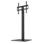 Hama Support TV Autoportant Pivotant Hauteur Réglable Garantie 10 Ans (Pied TV à Poser 32" à 65", 165cm 35kg Max, Orientable 60°, VESA 400x400 Max, Materiel de Montage) Noir