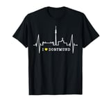 Dortmund Skyline Heartbeat Ruhrpott Germany I Love Dortmund T-Shirt