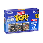 Funko Bitty Pop! DC - Batman, Robin, Scarecrow et Une Mini-Figurine Mystère en Surprise - 2.2 Cm - DC Comics Collectionnable - Étagère Empilable Incluse - Idée de Cadeau - Produits Officiels