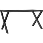 Vidaxl - Pieds de table basse cadre en x 80x40x43 cm fonte Noir