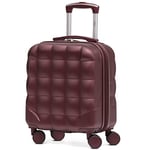 Flight Knight Bubble Suitcase - Ryanair easyJet Jet2 Approved - 8 Wheel Carry Cabin Hardcase 45x36x20cm