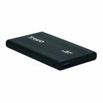 Externlåda TooQ TQE-2524B 2.5" HD SATA III USB 3.0 2 TB SSD Svart