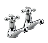 Bristan R 1/2 C Regency Basin Taps - Chrome