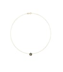 Kira Enamel Flower Pendant Necklace - Tory Gold / Black