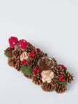 John Lewis Christmas Felt Mushroom and Pine Cone Tealight Holder