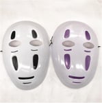 Kaonashi-tyylinen Spirited Away No-Face Mask Faceless Cosplay kypärä fancy Anime Halloween -juhla Puku japanilaiset naamarit Lelut A624