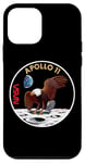 Coque pour iPhone 12 mini NASA Apollo 11 Mission Patch Worm Logo