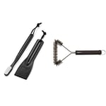 Weber Kit de Maintenance pour Barbecue à Gaz, Noir & Amazon Basics Brosse de Nettoyage Triangulaire pour Grille de Barbecue 30,5 cm