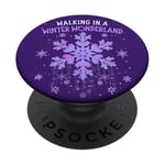 Walking In A Winter Wonderland Tie Dye Snowflake Christmas PopSockets Adhesive PopGrip