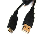 Cable data sur port usb haut de gamme pour Panasonic Lumix DMC-FT1 DMC-FT2 DMC-FZ38 DMC-GH1 DMC-TZ6 DMC-TZ7 DMC-TZ10