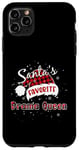 Coque pour iPhone 11 Pro Max Plaid de Noël préféré de Funny Santa, reine de Noël, buffle