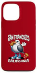 Coque pour iPhone 13 Pro Max San Francisco California Seagull French Fries Souvenir drôle