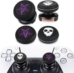 Fps Lot De 4 Rallonges De Joystick Et Revêtement En Silicone Pour Manette De Ps5 Dualsenese Et Ps4 (Blanc Fantôme + Violet Démon)