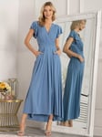 Jolie Moi Airene Cap Sleeve Maxi Dress