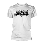 EMPEROR - OLD SCHOOL LOGO (WHITE) WHITE T-Shirt, Front & Back Print X-Large