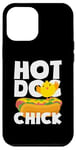 iPhone 12 Pro Max Hot Dog Chick Funny Food Humor Design Case