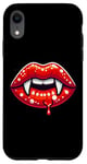 iPhone XR Funny Red Lips Vampire Mouth Halloween Boys Girls Kids Case