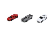 NANO FAST AND FURIOUS 3 CAR SET - JADA 32482 1/64