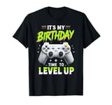 It's My Birthday Boy Time to Level Up Video Game Gift Boys T-Shirt