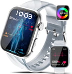 Nouveau Montre Connectée Ecg+Hrv/Acide Urique/Lipides/Bmi, 1.97'' Smartwatch, 24h Heart Rate Spo2 Blood Pressure Body Temperature Sleep Monitor Sos Emergency Call Fitness Watch For Android/Ios