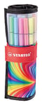 Feutre dessin - STABILO Pen 68 - trousse Rollerset ARTY x 25 feutres de coloriage pointe moyenne - gamme ARTY