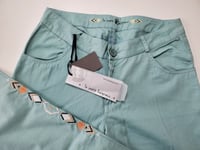 LE PETIT BAIGNEUR pantalon slim printemps été vert lagon 320 N 6211 ELASTHANE 38